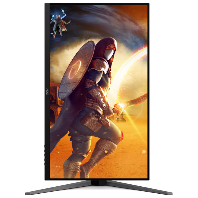 AOC, Monitor PC, 4K Ultra HD, 31.5'', 1 ms, Nero e Rosso