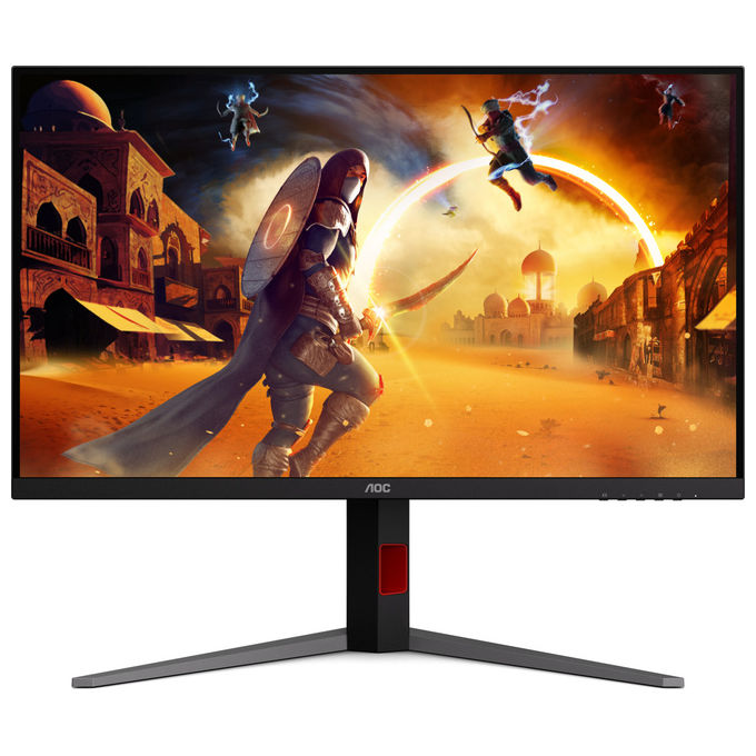 AOC, Monitor PC, 4K Ultra HD, 31.5'', 1 ms, Nero e Rosso
