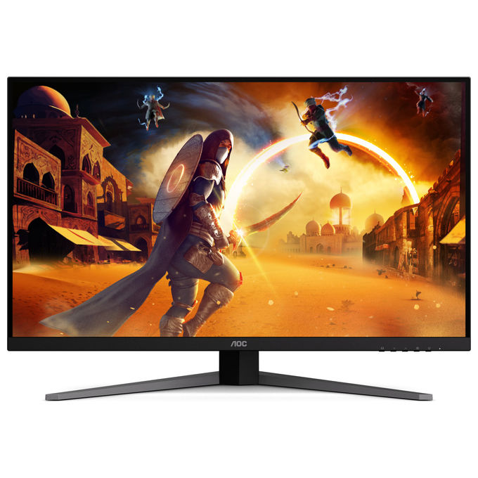 AOC, Monitor PC, 4K Ultra HD, 31.5'', 1 ms, Nero e Rosso