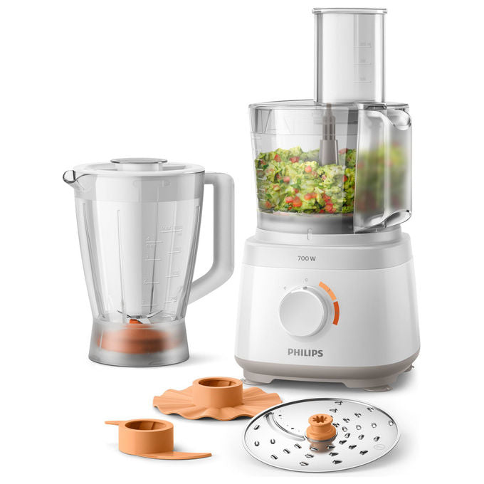 Philips HR7320-00 Daily Collection Robot da cucina compatto 700W 19 funzioni ciotola 2.1L colore Bianco