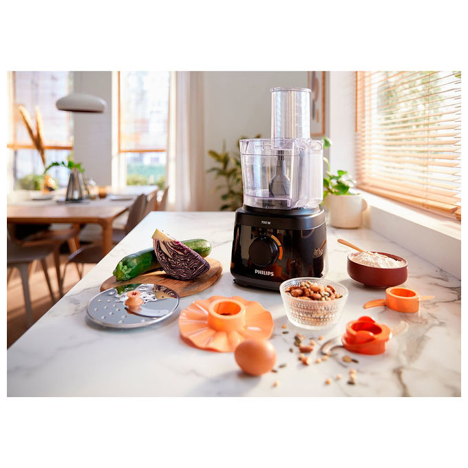 Philips HR7320-00 Daily Collection Robot da cucina compatto 700W 19 funzioni ciotola 2.1L colore Bianco