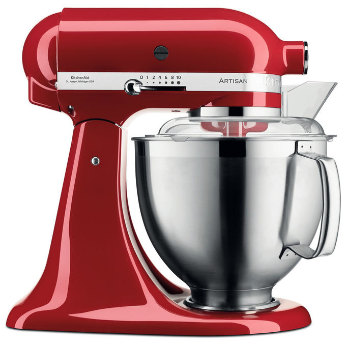 KitchenAid Artisan 5KSM185PS, Robot da Cucina, 4.8 L, 300 W, Rosso Imperiale