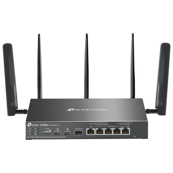 Tp-Link, Router Wireless Gigabit Ethernet Dualband 4G, Nero