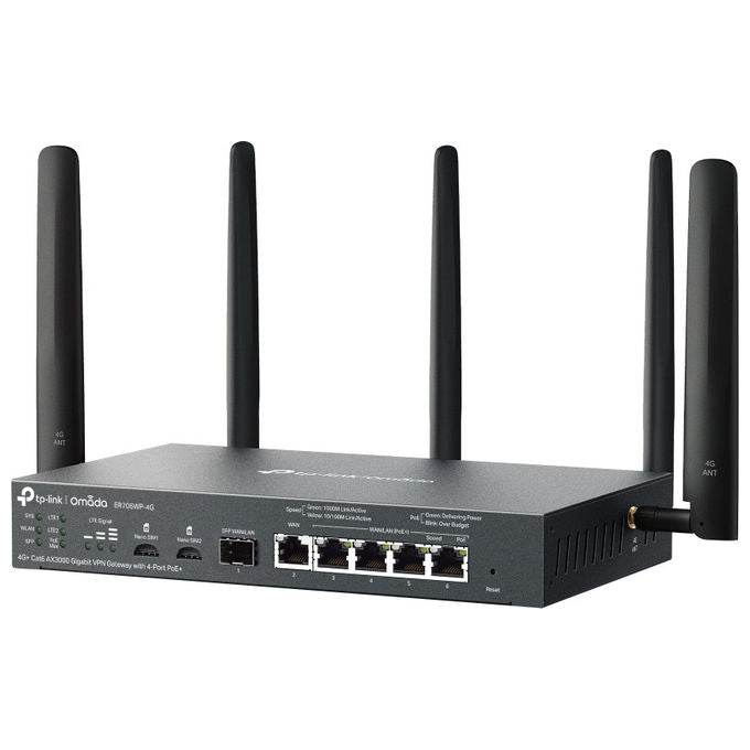 Tp-Link, Router Wireless Gigabit Ethernet Dualband 4G, Nero