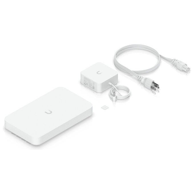 Ubiquiti UXG-FIBER Gateway Controller 10000 Mbit-s ARM Cortex 2200 MHz 2 GB RAM 5 porte RJ-45 2 SFP+ PoE+ colore Bianco