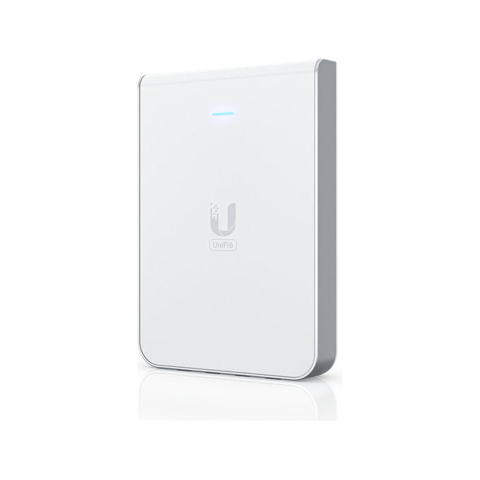 Ubiquiti U6-IW UniFi 6 In-Wall Access Point Wi-Fi 6 Dual Band 4800 Mbit-s PoE colore Bianco