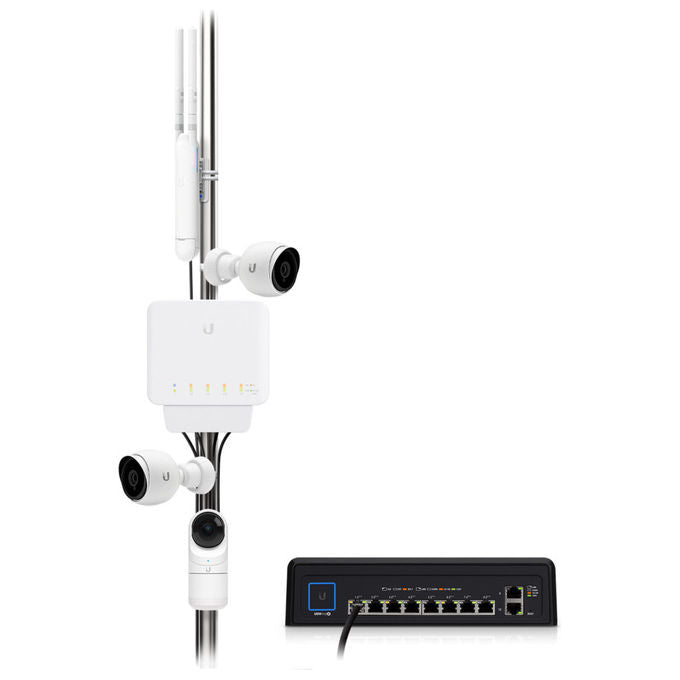 Ubiquiti, UniFi Switch Flex, Gestito L2, 5 Porte Gigabit Ethernet, 3 Pack, Bianco