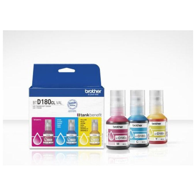 Brother, Kit 3 Flaconi Inchiostro Ciano Magenta Giallo, Originale