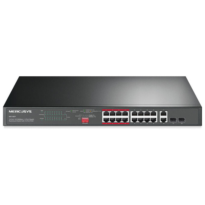 Mercusys, Switch Rackmount, 18 Porte, 16 PoE+