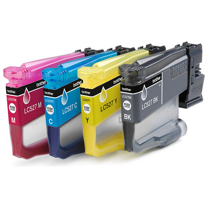Brother Cartuccia Inchiostro Originale Nero Ciano Magenta Giallo LC527VAL