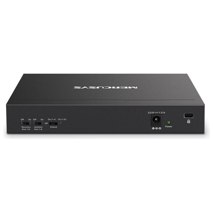 Mercusys Switch di Rete Gestito MS110P Fast Ethernet PoE Nero