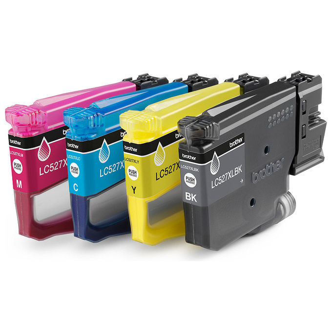 Brother, Cartuccia Inchiostro LC527XLVAL, 4 Pezzi, Originale, XL, Nero, Ciano, Magenta, Giallo
