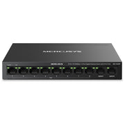 Mercusys, Switch di Rete, 10 Porte Fast Ethernet, PoE, Nero
