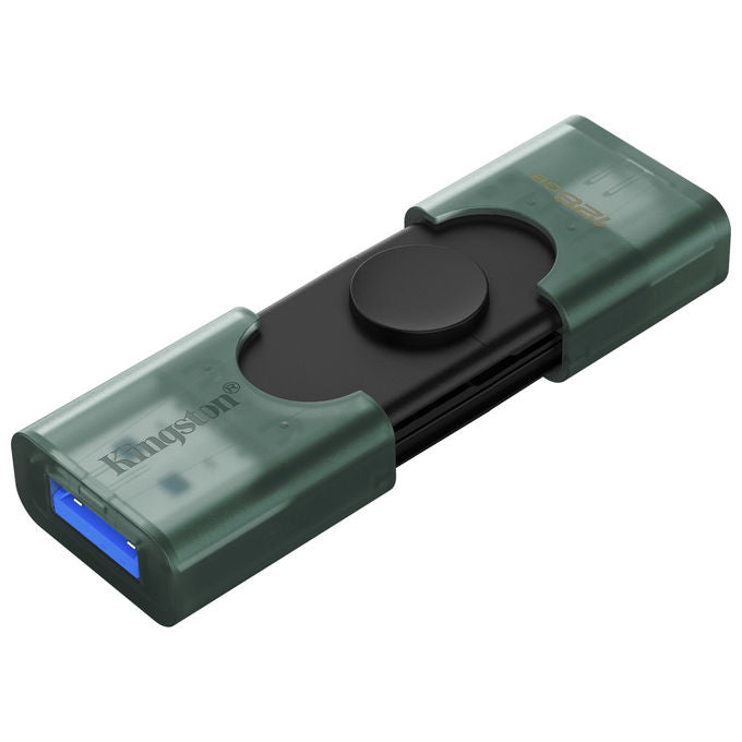Kingston DTDEG2-128GB DataTraveler DuoG2 Chiavetta USB 128GB USB-A USB-C 3.2 Gen 1 colore Nero Verde