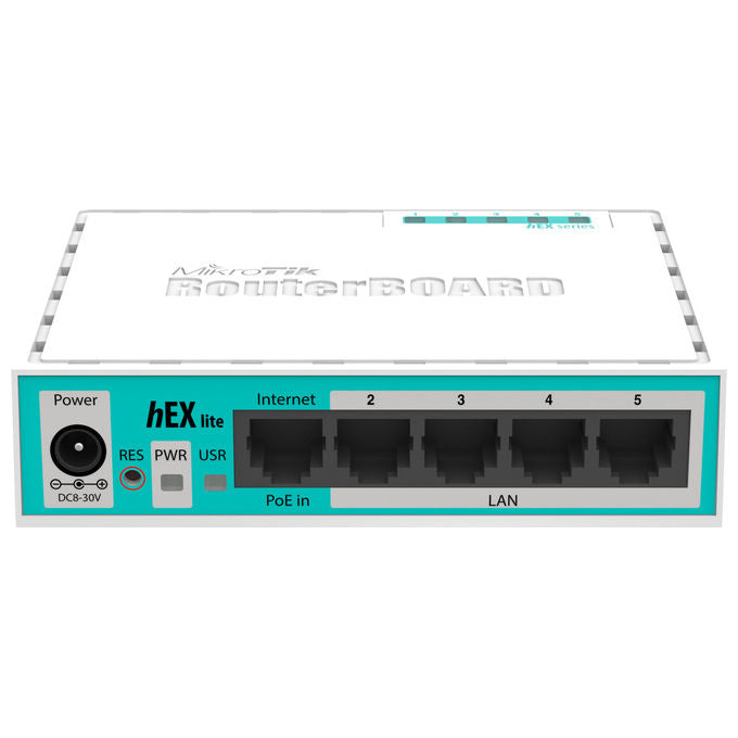 Mikrotik Router Cablato hEX Lite 5 Porte Ethernet Bianco