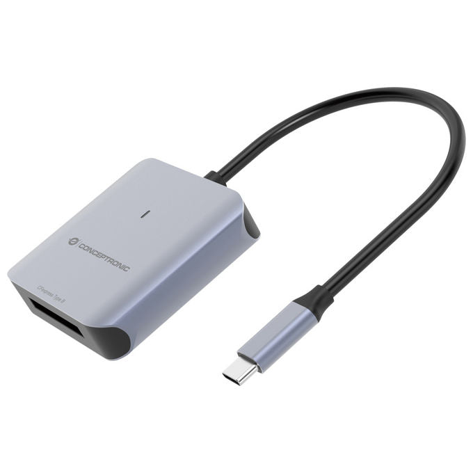 Conceptronic Lettore di Schede USB 3.2 Gen 2 Type-C CFexpress 2.0 Type B Grigio