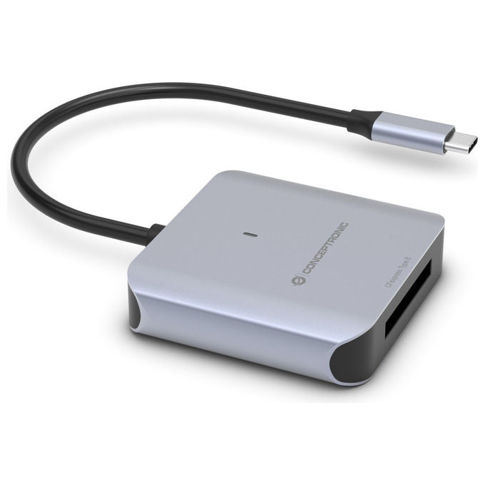 Conceptronic Lettore di Schede USB 3.2 Gen 2 Type-C CFexpress 2.0 Type B Grigio