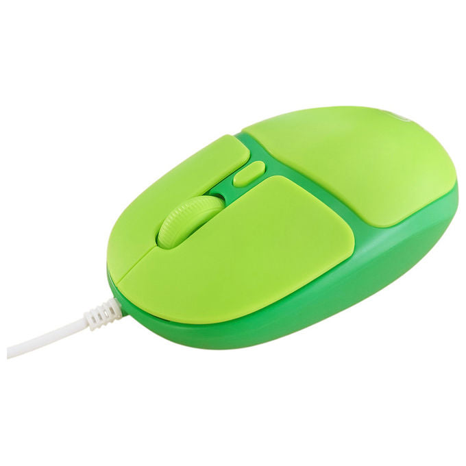 Atlantis Land Tastiera e Mouse USB QWERTY Italiano Verde Per Bambini e Ipovedenti