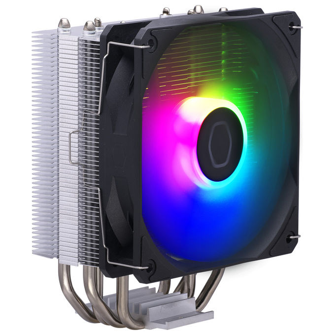 Cooler Master RR-S4NA-17PA-R1 Hyper 212 Spectrum V3 Dissipatore CPU ad Aria 120mm PWM ARGB 4 Heat Pipe AM4 AM5 LGA1851 1700 colore Nero Argento