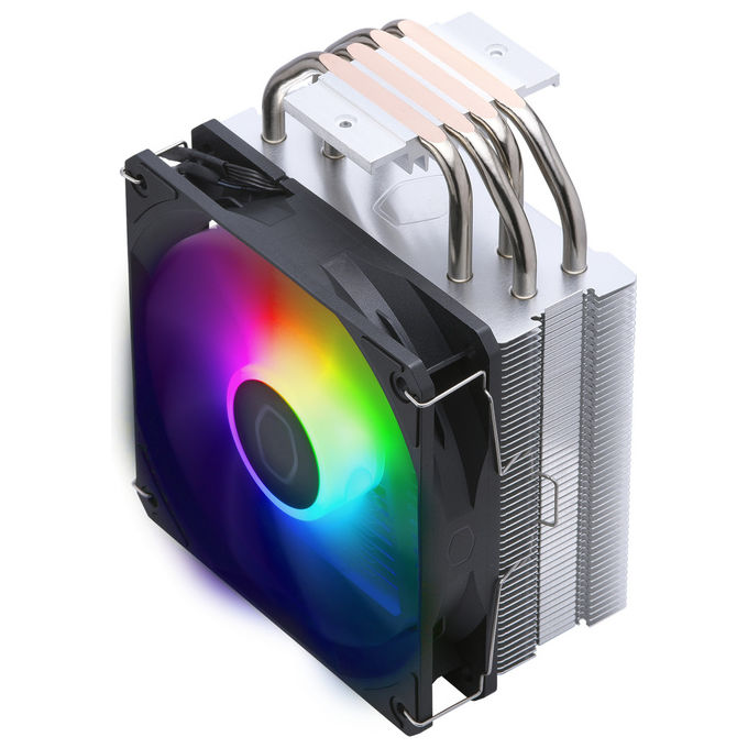 Cooler Master RR-S4NA-17PA-R1 Hyper 212 Spectrum V3 Dissipatore CPU ad Aria 120mm PWM ARGB 4 Heat Pipe AM4 AM5 LGA1851 1700 colore Nero Argento