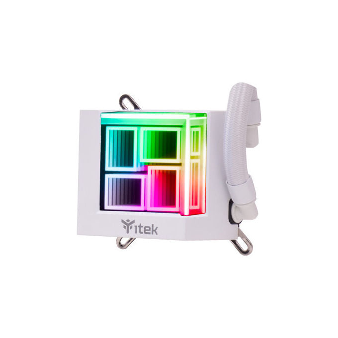Itek, Hydro Cube 240W, Kit Raffreddamento a Liquido, ARGB, Bianco