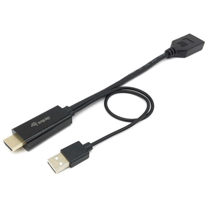 Equip, Convertitore Video, Adattatore HDMI a DisplayPort, 0.15m, Nero