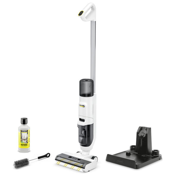 Kärcher FCV 2 Natural N Aspirapolvere Lavapavimenti Senza Filo Bianco Senza Sacchetto