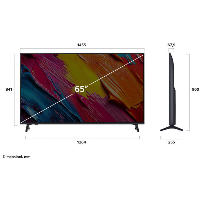 Lg, Tv Qned Ai 50'', Serie Qned70 4K, Processore α7 Gen8, Smart Tv Webos 25