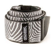 Dunlop, Tracolla per Chitarra Jacquard, Zebra Cadabra, Estremita' in Pelle