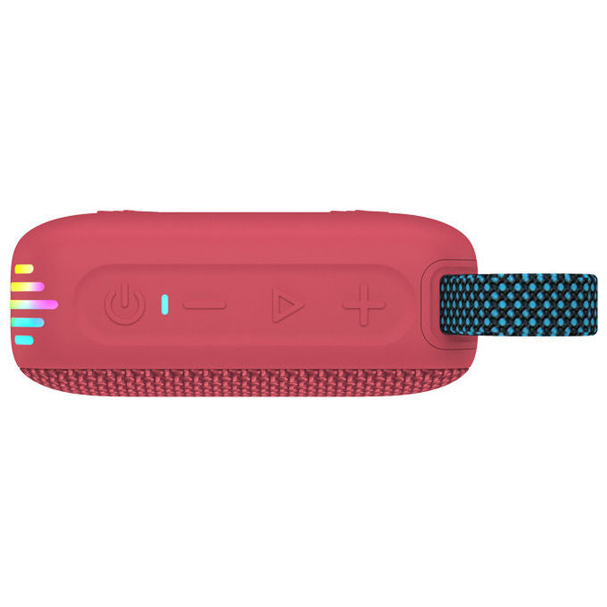 Kenwood AS-60BT-V Speaker Bluetooth Portatile 5W TWS Stereo IPX7 Waterproof Batteria 8.5h colore Rosso