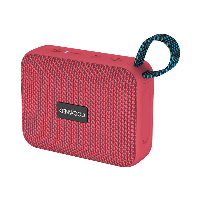 Kenwood AS-60BT-V Speaker Bluetooth Portatile 5W TWS Stereo IPX7 Waterproof Batteria 8.5h colore Rosso
