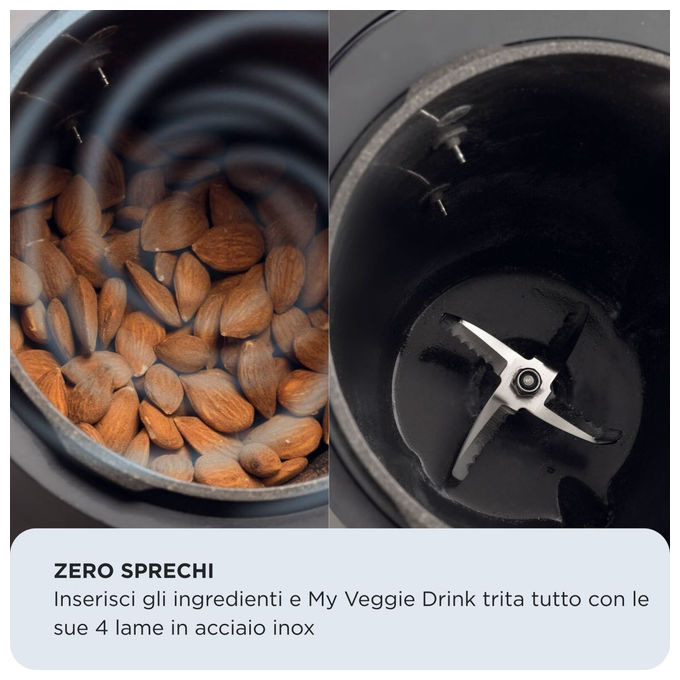 Ariete 0650-00 My Veggie Drink Macchina per Bevande Vegetali 1,5 L 1200W 6 programmi Autopulizia colore Nero