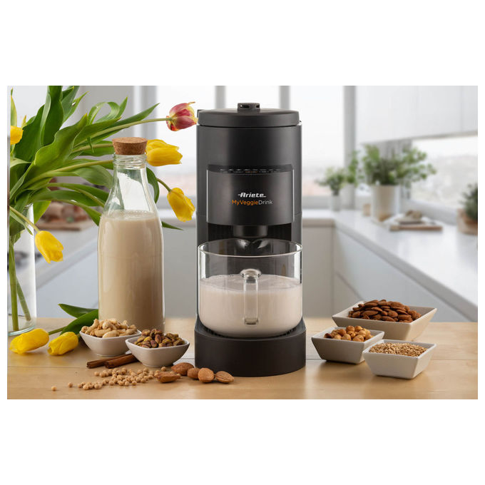 Ariete 0650-00 My Veggie Drink Macchina per Bevande Vegetali 1,5 L 1200W 6 programmi Autopulizia colore Nero