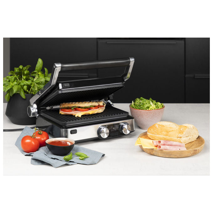 Princess, Grill Digitale Master Pro, 2000W, Termostato Regolabile, Nero Acciaio Inox