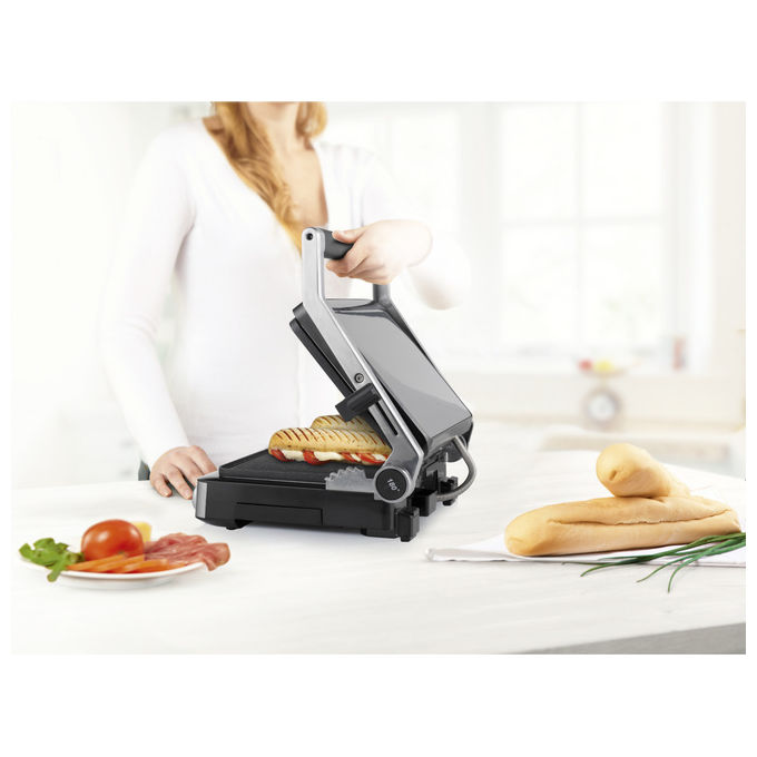 Princess, Grill Digitale Master Pro, 2000W, Termostato Regolabile, Nero Acciaio Inox