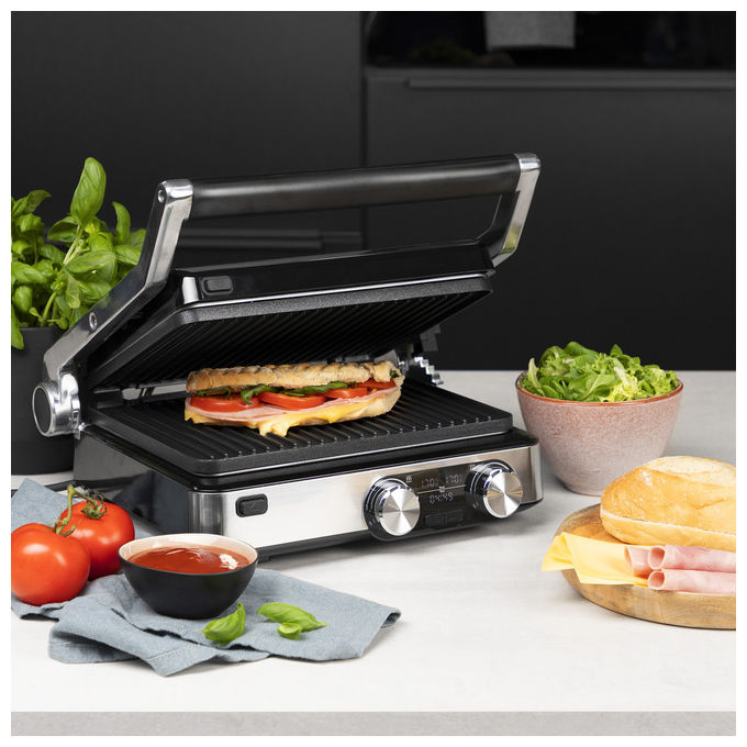 Princess, Grill Digitale Master Pro, 2000W, Termostato Regolabile, Nero Acciaio Inox