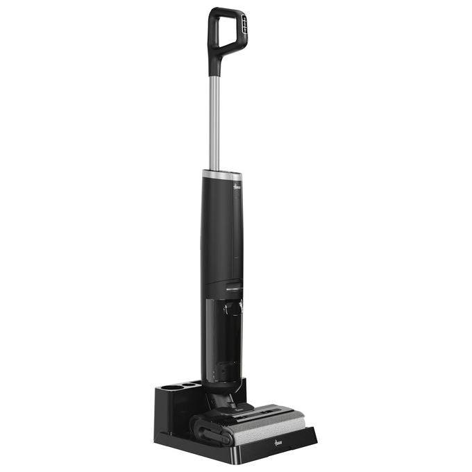 Hoover HW300 011 HW3 TURBO CLEAN Aspirapolvere a Bastone 2 in 1 Senza Sacchetto Secco e Bagnato HEPA 220 W 40 min autonomia colore Nero Argento