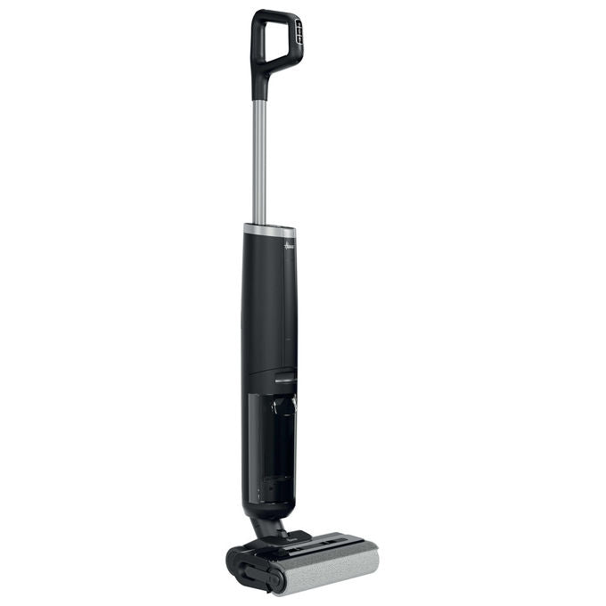 Hoover HW300 011 HW3 TURBO CLEAN Aspirapolvere a Bastone 2 in 1 Senza Sacchetto Secco e Bagnato HEPA 220 W 40 min autonomia colore Nero Argento