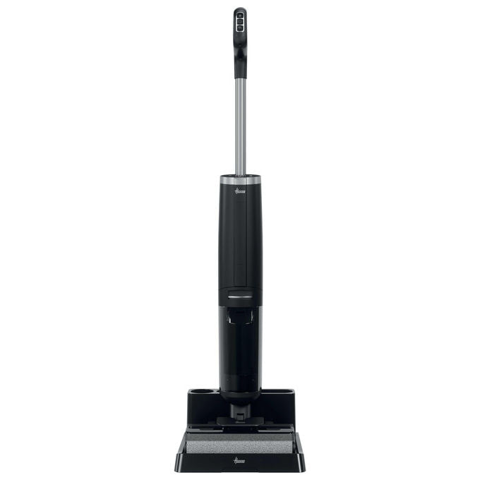 Hoover HW300 011 HW3 TURBO CLEAN Aspirapolvere a Bastone 2 in 1 Senza Sacchetto Secco e Bagnato HEPA 220 W 40 min autonomia colore Nero Argento