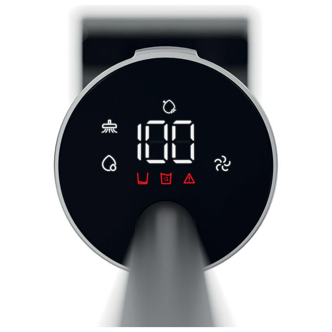 Hoover HW300 011 HW3 TURBO CLEAN Aspirapolvere a Bastone 2 in 1 Senza Sacchetto Secco e Bagnato HEPA 220 W 40 min autonomia colore Nero Argento
