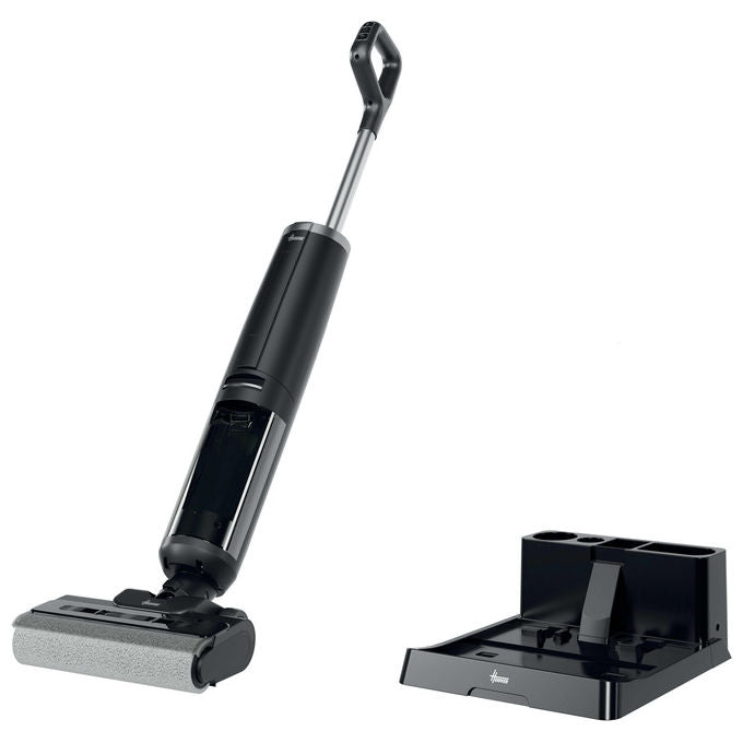 Hoover HW300 011 HW3 TURBO CLEAN Aspirapolvere a Bastone 2 in 1 Senza Sacchetto Secco e Bagnato HEPA 220 W 40 min autonomia colore Nero Argento