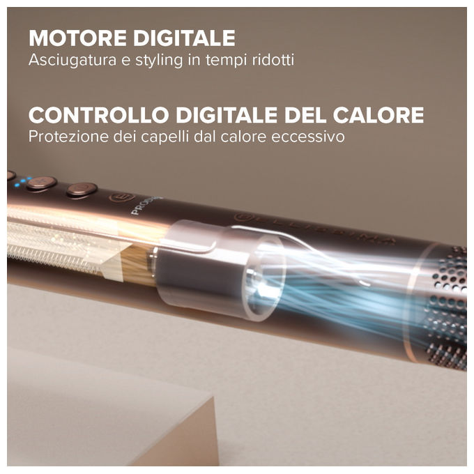 Bellissima Imetec Prodigy, Styler Digitale ad Aria Calda 6 in 1