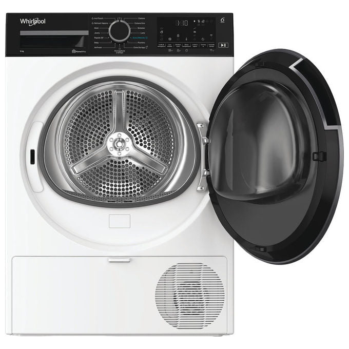 Whirlpool C WD 86M WBS IT Asciugatrice Pompa di Calore 8 Kg Classe A Wi-Fi 6° Sense IronTouch 60 dB (84.6x59.8x67.4 cm) colore Bianco