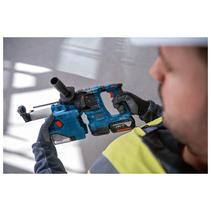 Bosch, Martello Perforatore a Batteria GBH 18V-22 Professional, 18V, 2 Batterie Incluse