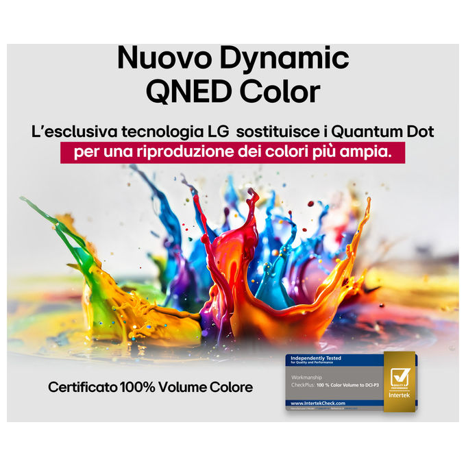 LG 43QNED70A6A QNED70 Smart TV QNED 4K 43'' α7 Gen8 HDR10 Game Optimizer WebOS 25 colore Nero