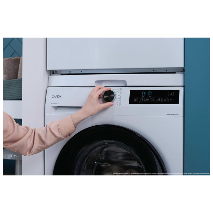 Candy GD 410B8-S Lavatrice ProWash 300 10 kg 1351 rpm Classe A Inverter Vapore Bianco (85x60x60 cm)