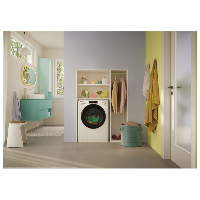 Candy CSOW41076TWMB0-S Smart Pro Inverter Lavasciuga 10-7 Kg 1400 rpm Classe A Wi-Fi Vapore Bluetooth (85x60x58 cm) colore Bianco