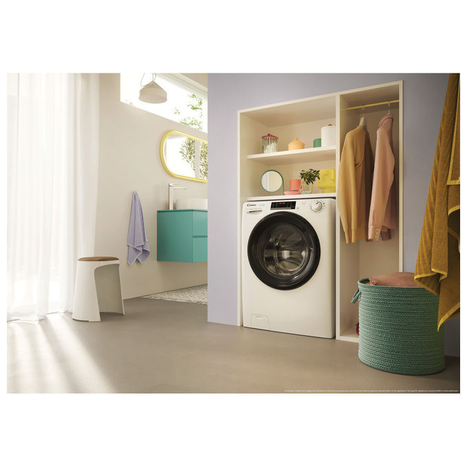 Candy CSOW41076TWMB0-S Smart Pro Inverter Lavasciuga 10-7 Kg 1400 rpm Classe A Wi-Fi Vapore Bluetooth (85x60x58 cm) colore Bianco