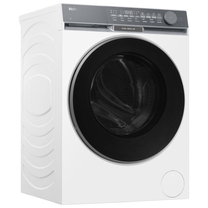 Haier HW90-B14387TU X Serie 9 Lavatrice Frontale 9 Kg 1400 rpm Classe A Inverter Direct Motion Vapore Wi-Fi (85x59.5x50.2 cm) colore Bianco