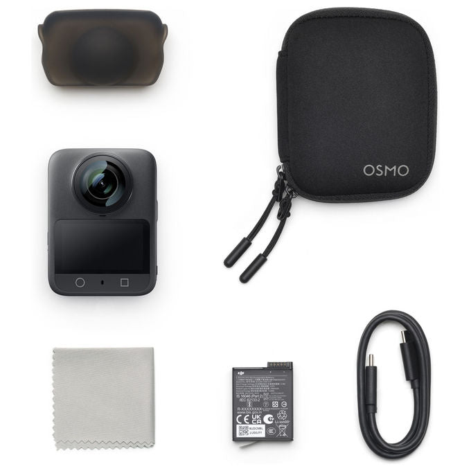 Dji, Osmo 360 Standard Combo, Camera 360° 8K, Stabilizzazione HorizonSteady, Batteria Extra